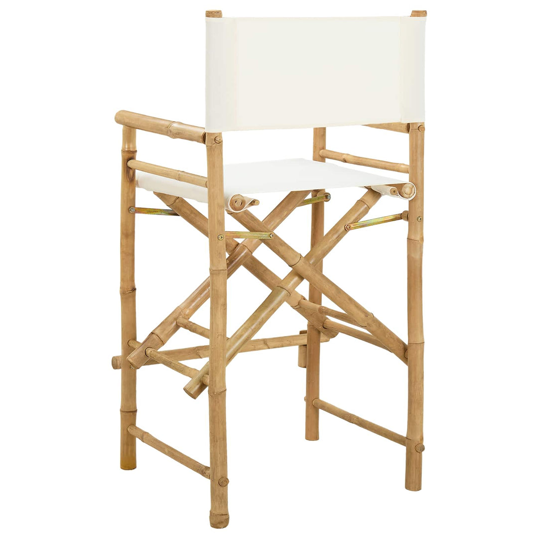 Folding Directors Stol 2 pcs Naturfarvet Bambus