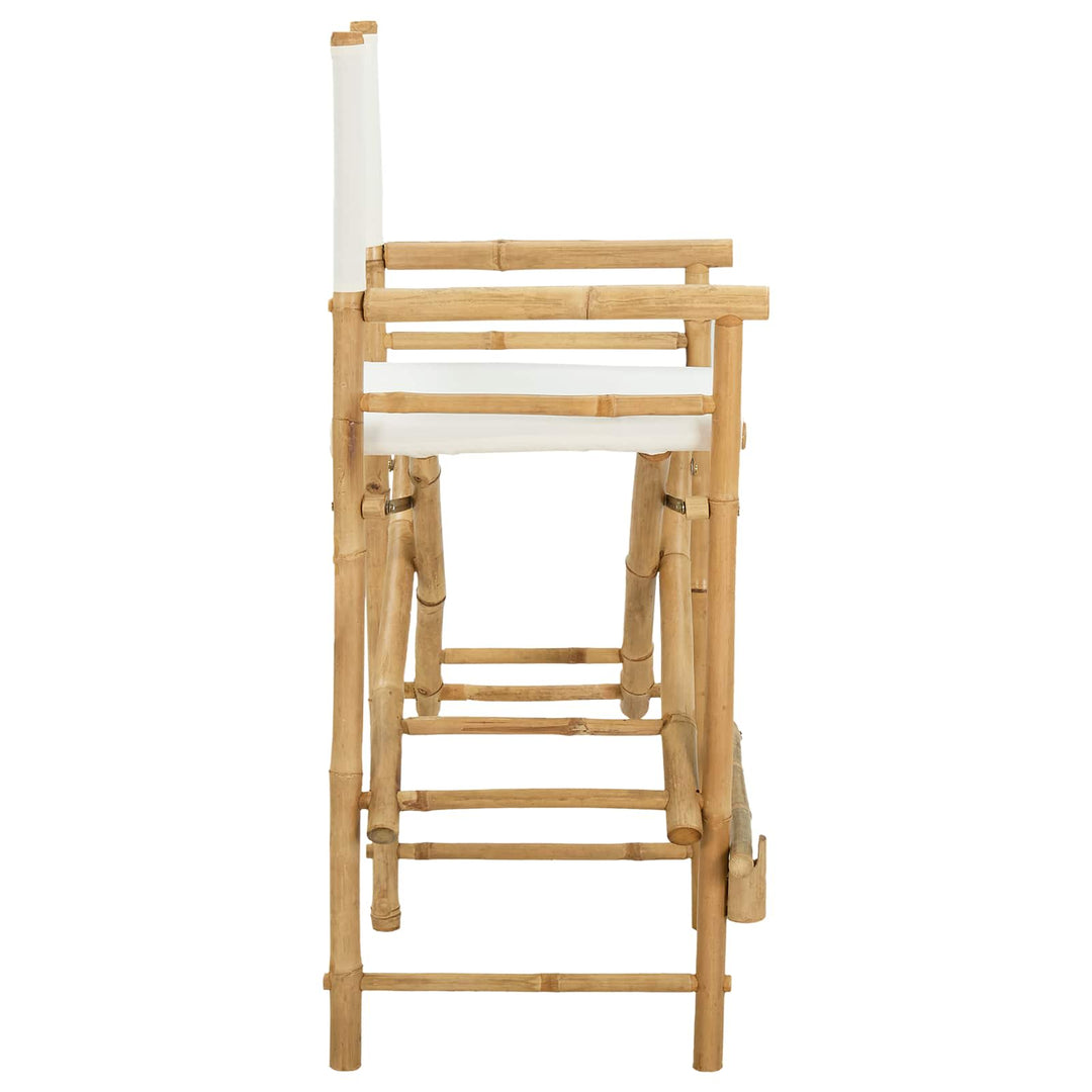 Folding Directors Stol 2 pcs Naturfarvet Bambus