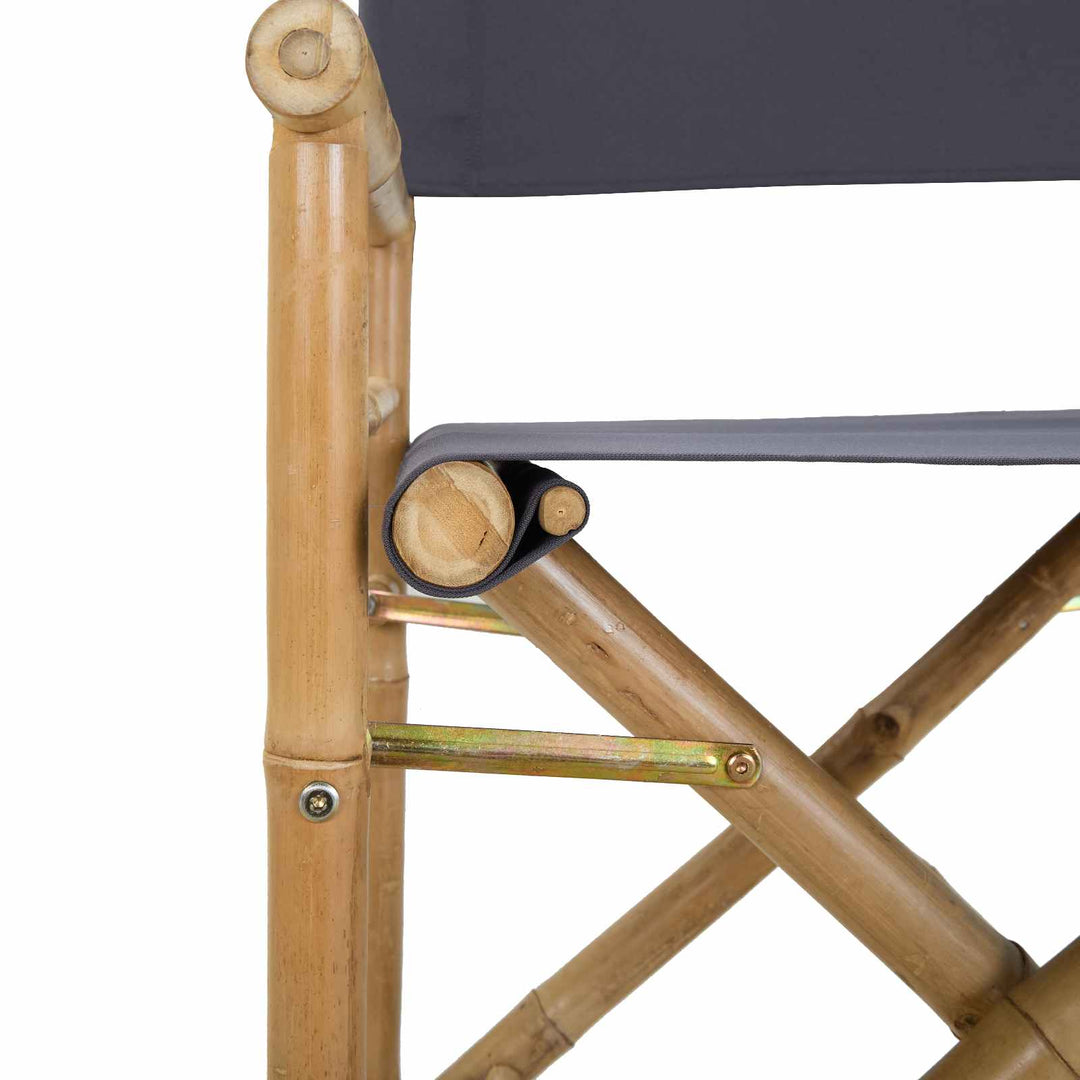 Folding Directors Stol 2 stk. Naturfarvet Bambus