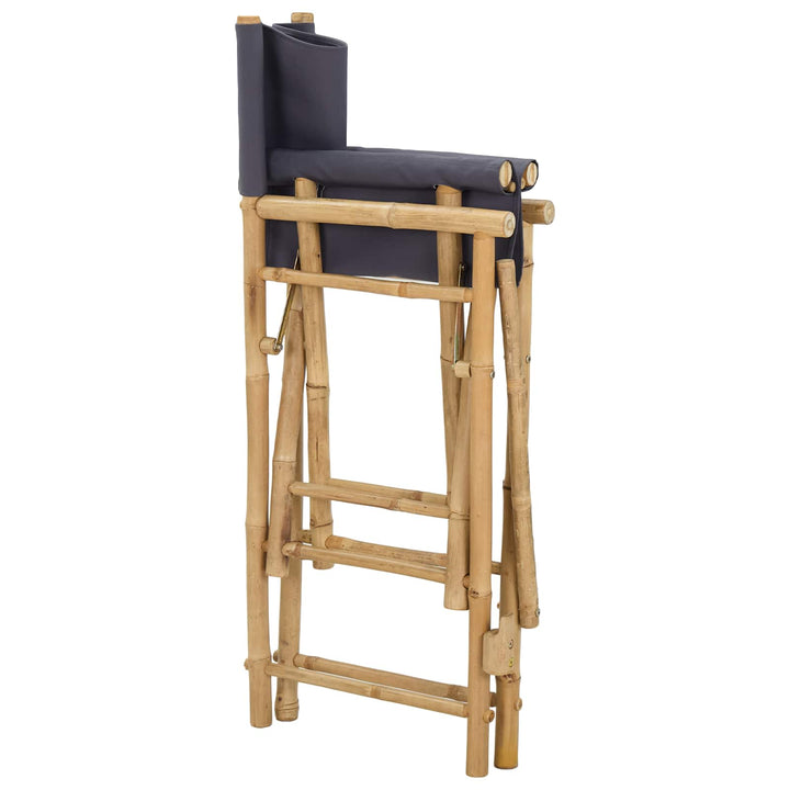 Folding Directors Stol 2 stk. Naturfarvet Bambus