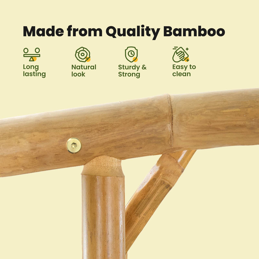 Havebue Naturfarvet 177 x 40 x 205 cm Bambus