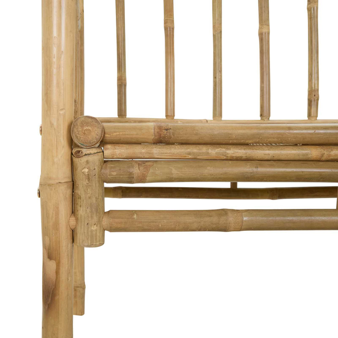 Havebue med Bænk Naturfarvet 115 x 50 x 205 cm Bambus