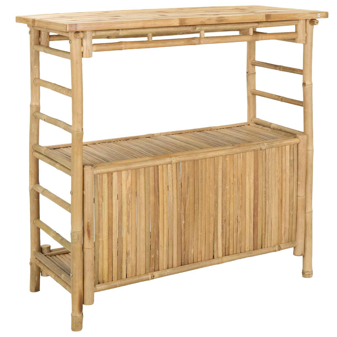 Udendørs barbord Naturfarvet 110 x 50 x 105 cm Bambus