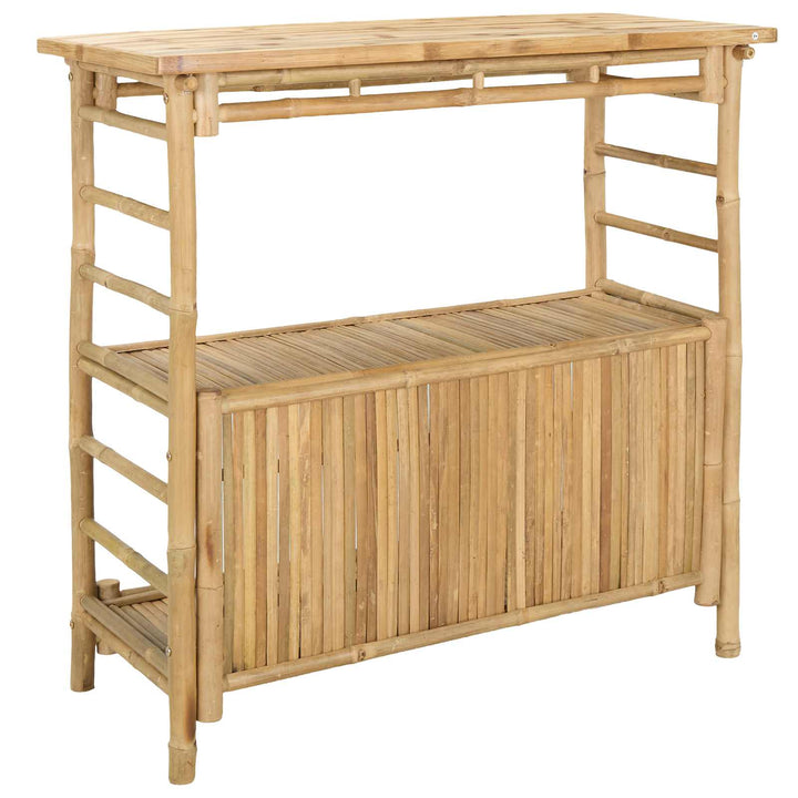 Udendørs barbord Naturfarvet 110 x 50 x 105 cm Bambus