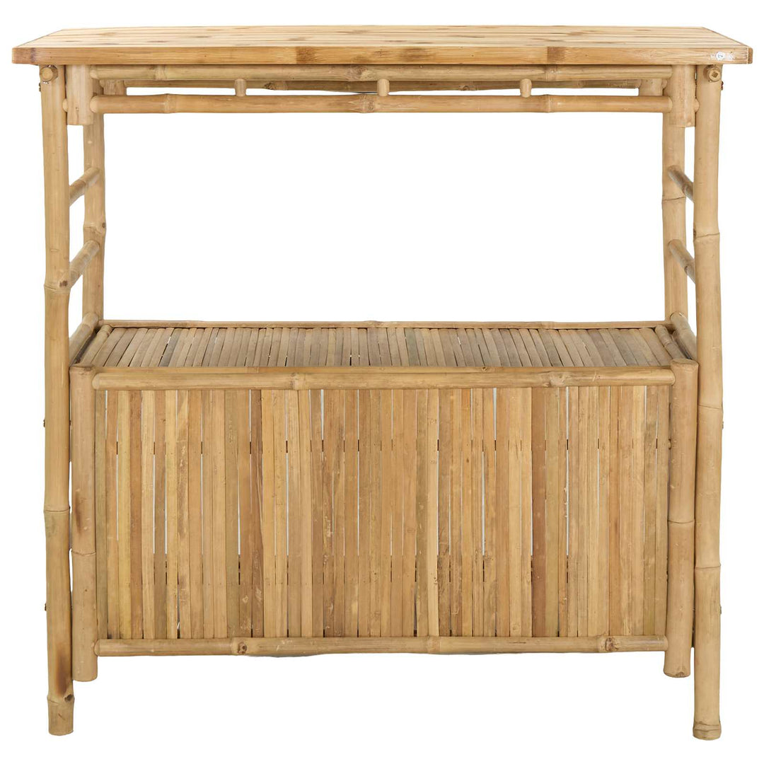 Udendørs barbord Naturfarvet 110 x 50 x 105 cm Bambus