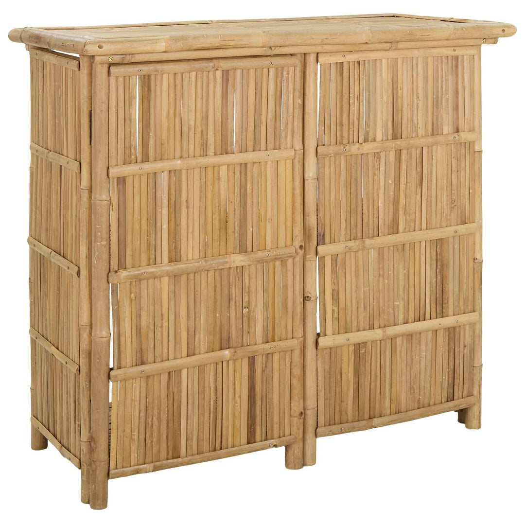 Udendørs barbord Naturfarvet 115 x 55 x 105 cm Bambus