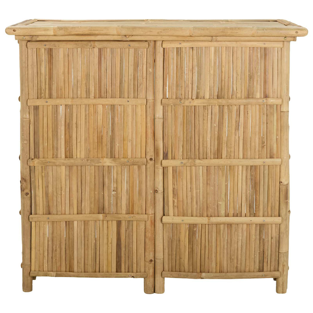 Udendørs barbord Naturfarvet 115 x 55 x 105 cm Bambus