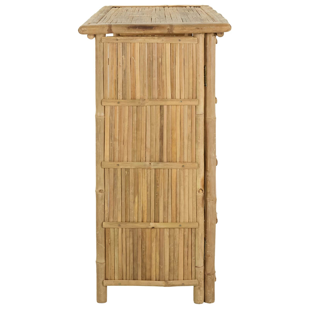 Udendørs barbord Naturfarvet 115 x 55 x 105 cm Bambus