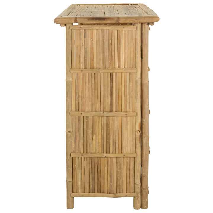 Udendørs barbord Naturfarvet 115 x 55 x 105 cm Bambus