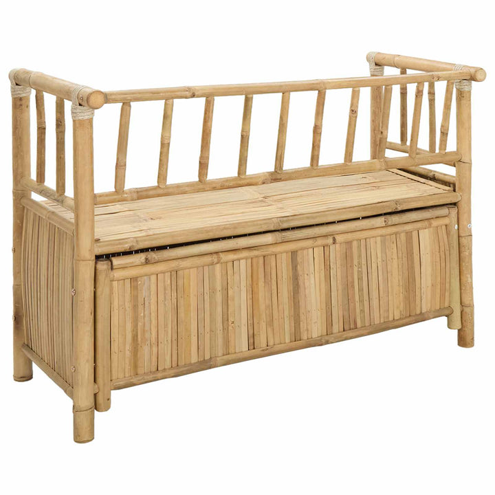 Have opbevaringsbænk 110 x 47 x 80 cm Bambus Naturfarvet