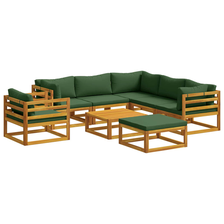 Sofa Sæt 8 stk. Naturfarvet Massivt Akacietræ