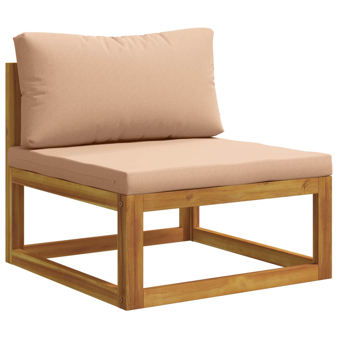 Sofa Sæt 10 stk. Naturfarvet Massivt Akacietræ