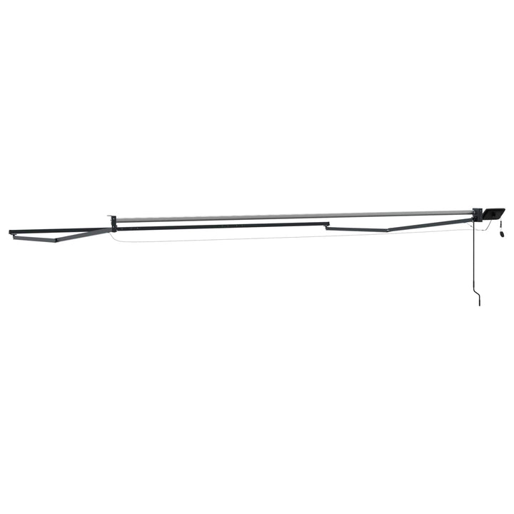 Elektrisk Utrækkelig Markiseramme Antracit 4 x 2 m Aluminium