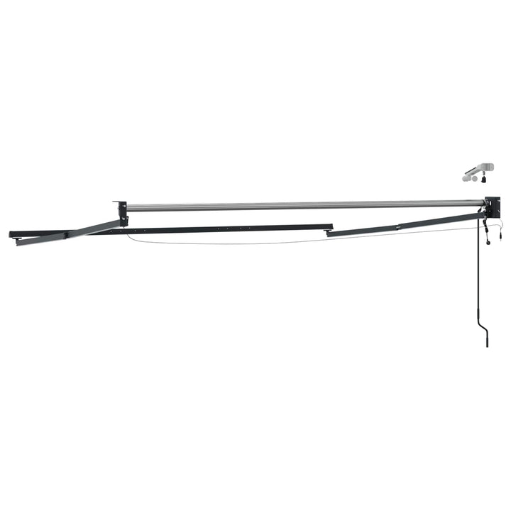 Elektrisk Utrækkelig Markiseramme Antracit 3 x 2,5 m Aluminium