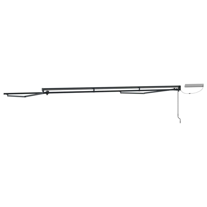 Elektrisk Utrækkelig Markiseramme Antracit 5 x 3 m Stål