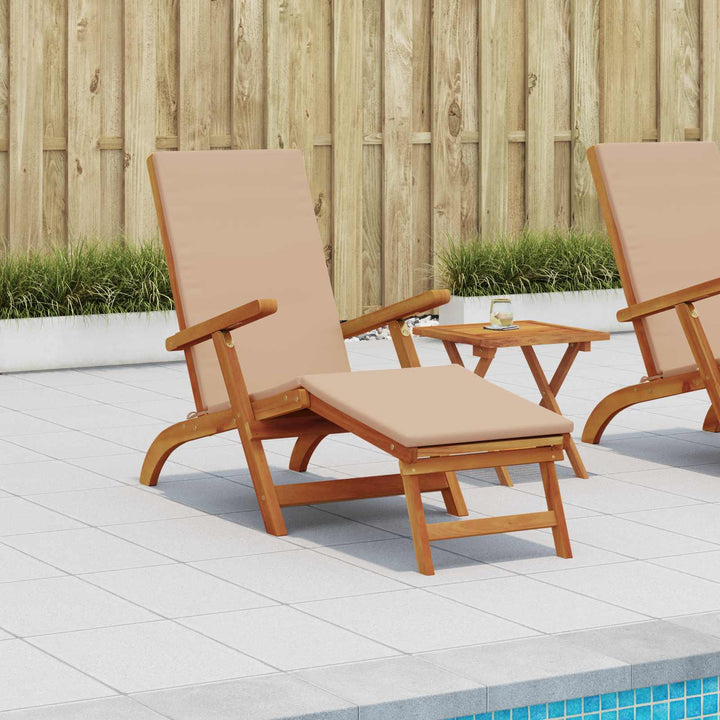Reclinerende og foldbar liggestol Massivt Akacietræ