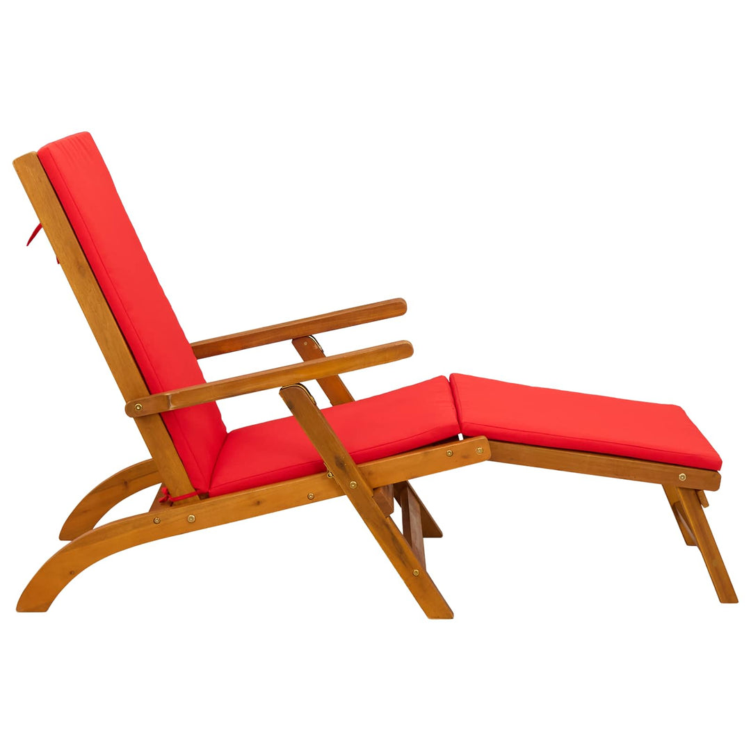 Reclinerende og foldbar liggestol 55 x 146 x 91 cm
