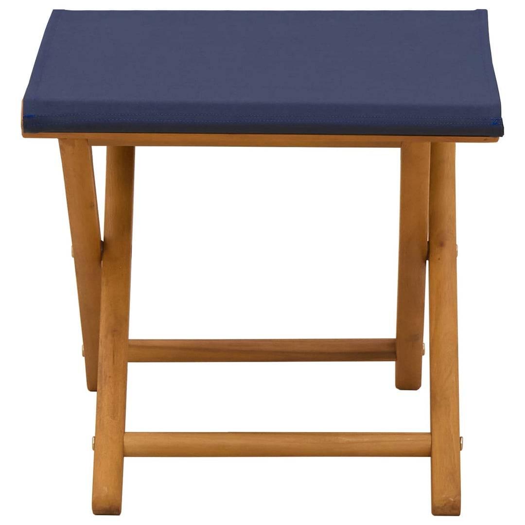 Havestol 2 pcs Massiv Eucalyptus Træ Blå