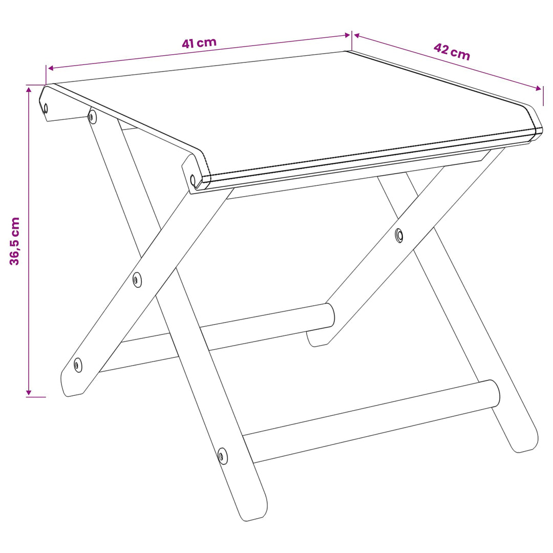 Havestol 2 pcs Massiv Eucalyptus Træ Flerfarvet