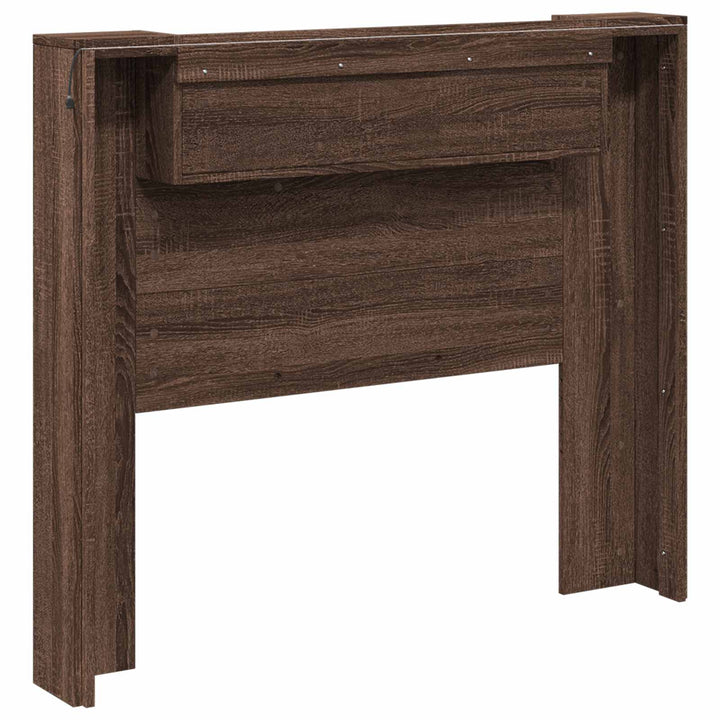 Hovedgærde Brun eg 120 x 16,5 x 103,5 cm Konstrueret træ