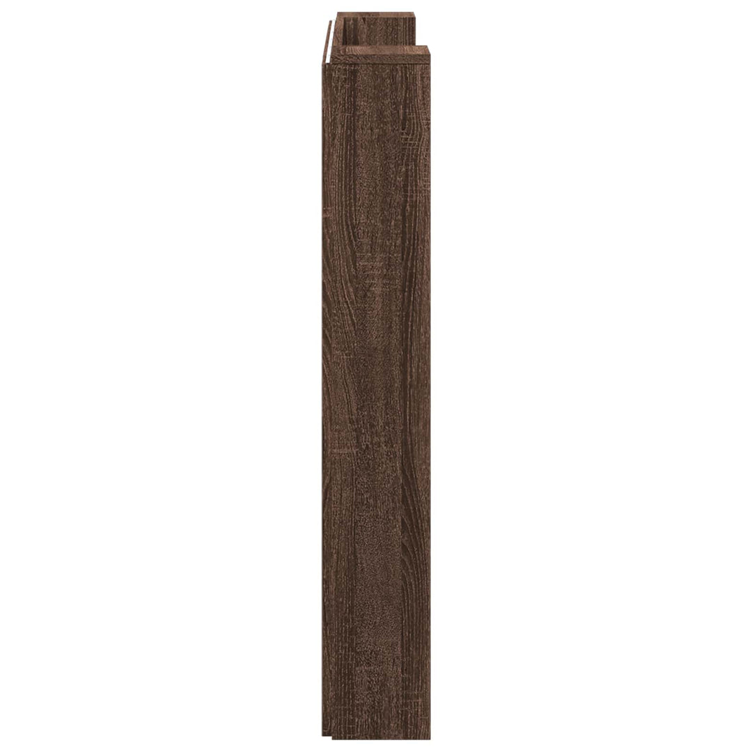 Hovedgærde Brun eg 120 x 16,5 x 103,5 cm Konstrueret træ