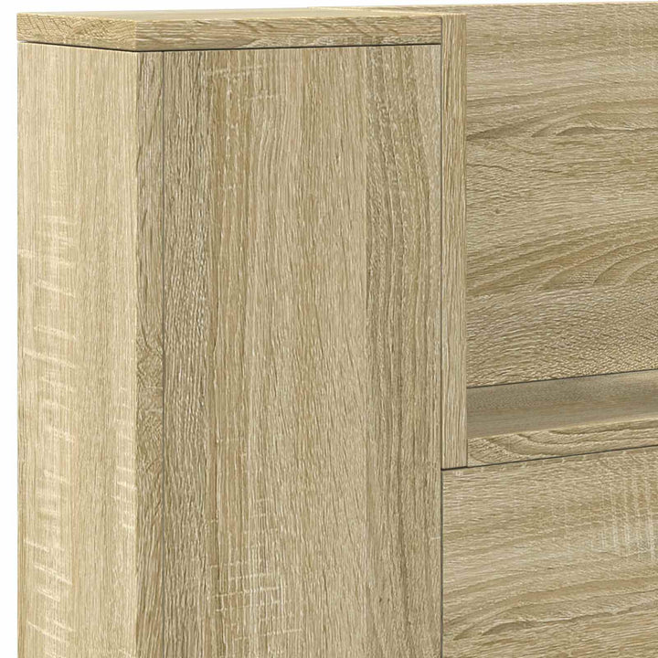 Hovedgærde Sonoma eg 200 x 16,5 x 103,5 cm Konstrueret træ
