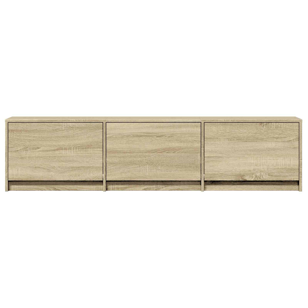 TV-bord med LED 165 x 34 x 40 cm Sonoma eg Konstrueret træ