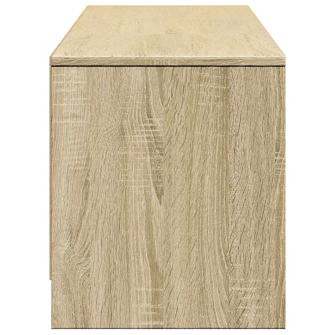 TV-bord med LED 165 x 34 x 40 cm Sonoma eg Konstrueret træ
