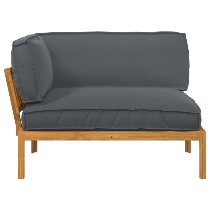 Sofa Sæt med pude Antracit 133 x 92 x 69 cm Massivt Akacietræ