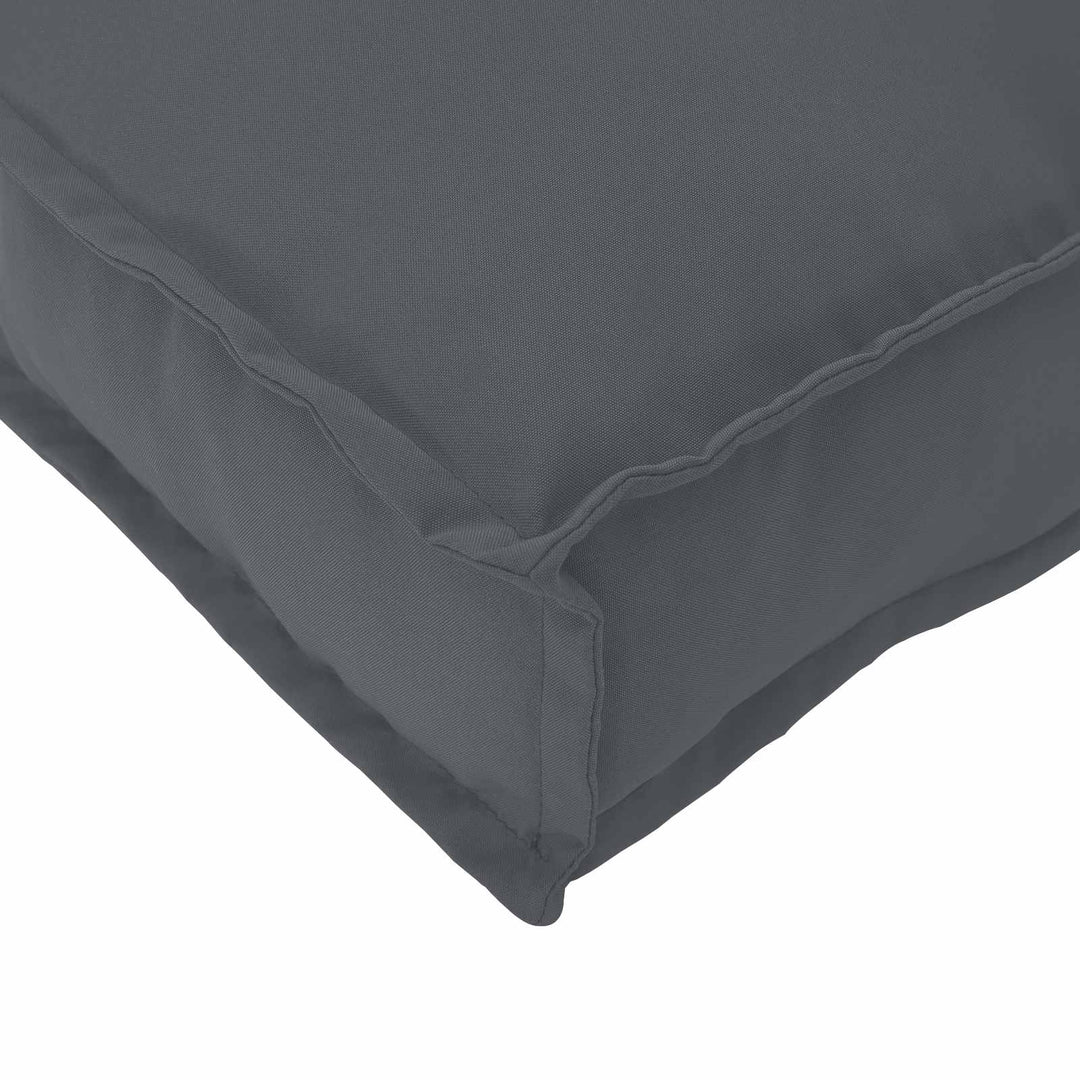 Sofa Sæt med pude Antracit 133 x 92 x 69 cm Massivt Akacietræ