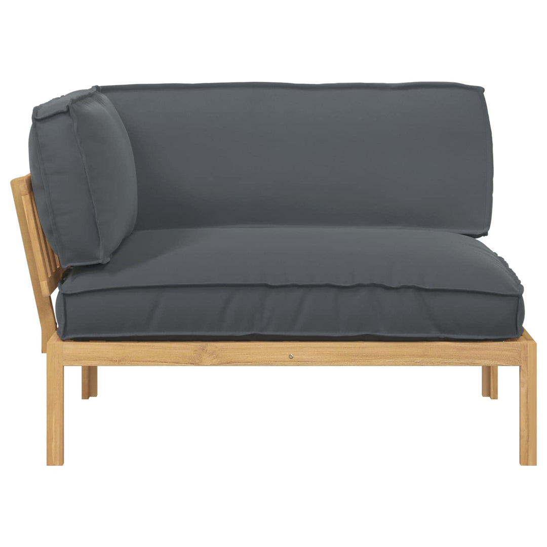 Sofa Sæt med pude Antracit 133 x 92 x 69 cm Massivt Akacietræ
