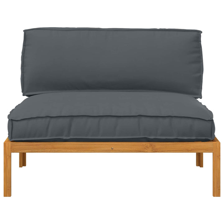 Sofa Sæt med pude Antracit 120 x 92 x 69 cm Massivt Akacietræ