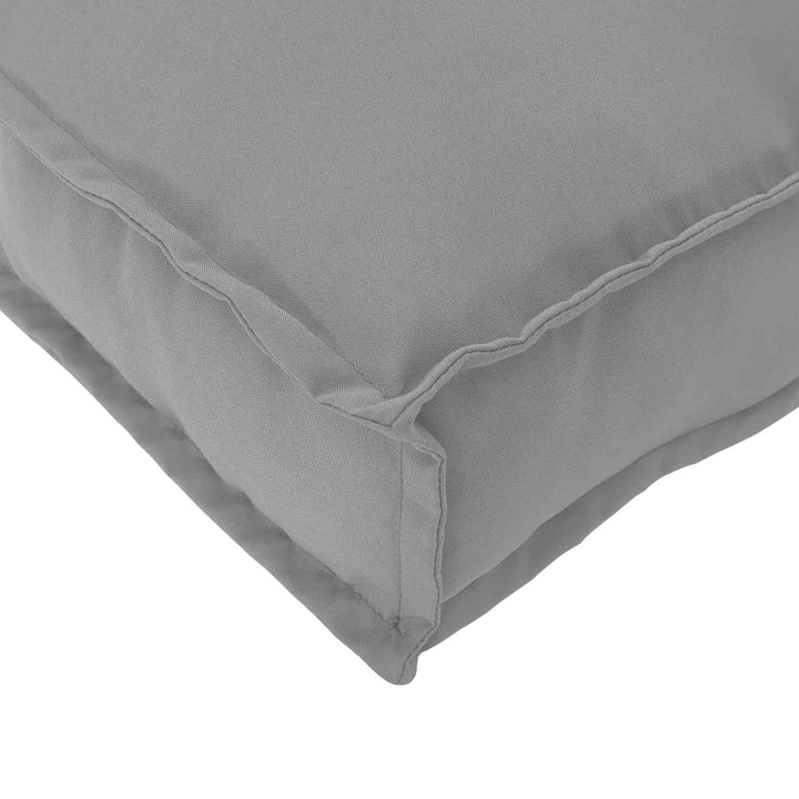 Sofa Sæt med pude Grå 120 x 92 x 69 cm Massivt Akacietræ