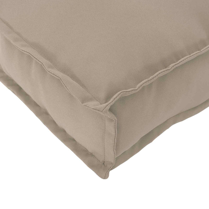 Sofa Sæt med pude Gråbrun 120 x 92 x 69 cm Massivt Akacietræ