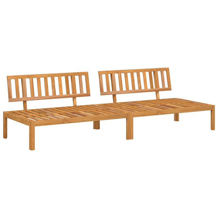 Sofa Sæt med pude Gråbrun 240 x 92 x 69 cm Massivt Akacietræ