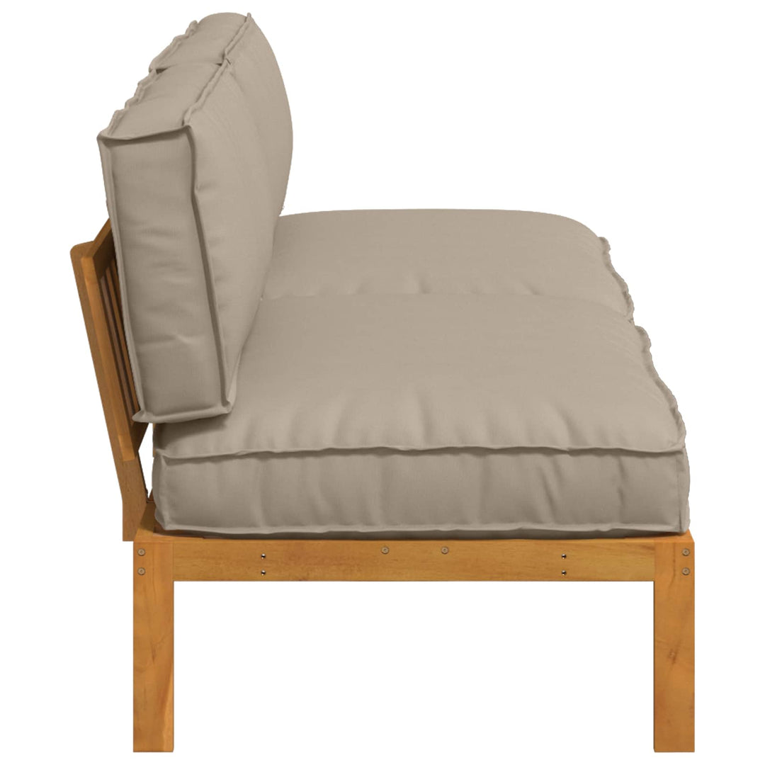 Sofa Sæt med pude Gråbrun 240 x 92 x 69 cm Massivt Akacietræ