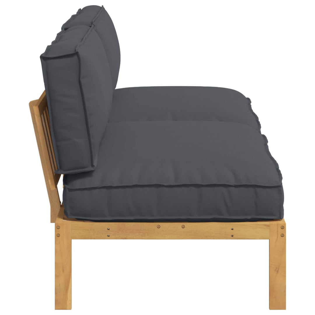 Sofa Sæt med pude Antracit 240 x 92 x 69 cm Massivt Akacietræ