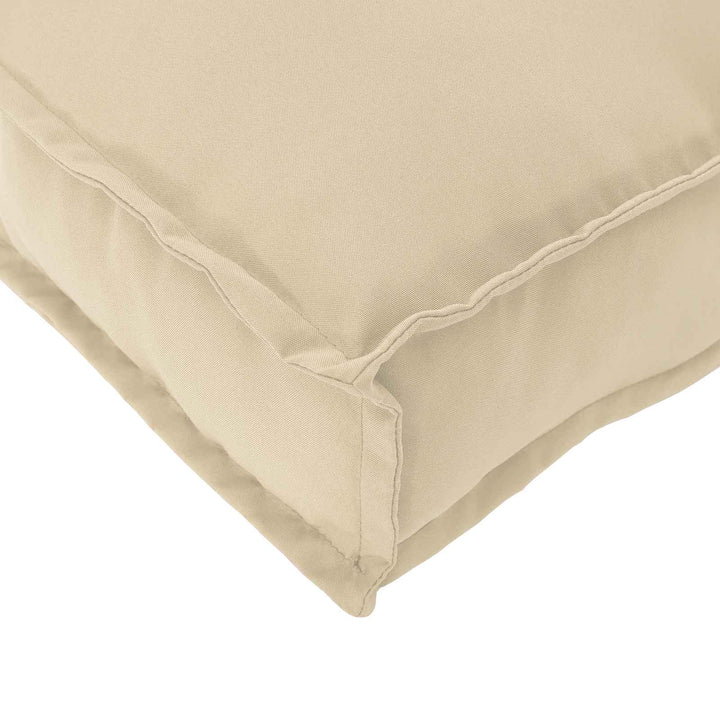 Sofa Sæt med pude Beige 240 x 92 x 69 cm Massivt Akacietræ