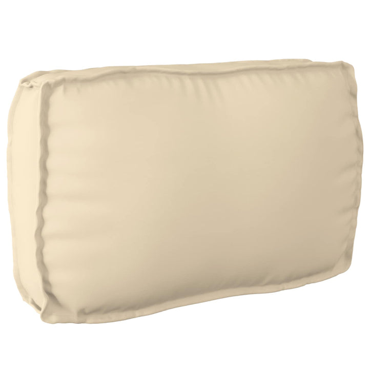 Sofa Sæt med pude Ensfarvet 4 pcs Beige Massivt Akacietræ