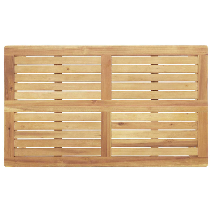 Sofa Sæt med pude Ensfarvet 5 pcs Beige Massivt Akacietræ