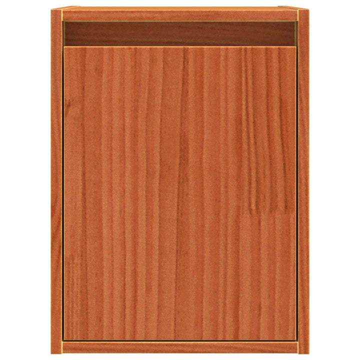 Vægskab 2 stk. Voks brun 30 x 30 x 40 cm Massiv fyrretræ