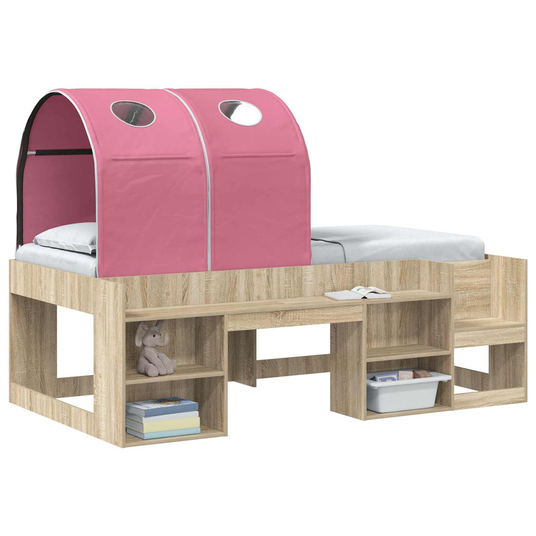 Seng Tunnel 2 pcs Lyserød 211 x 52,5 x 2 cm Polyester