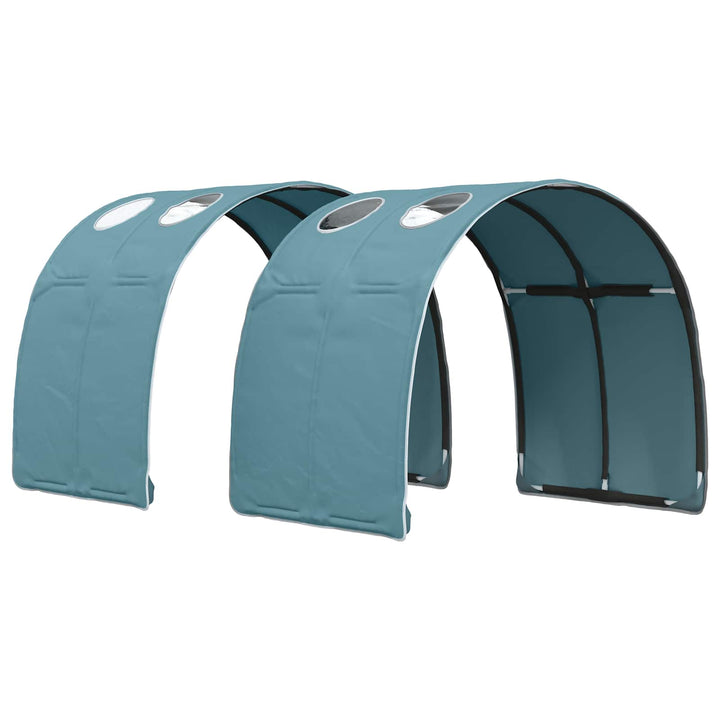 Seng Tunnel 2 pcs Lyseblå 211 x 67.5 x 2 cm Polyester