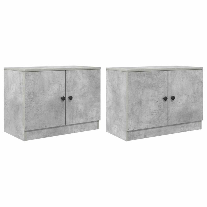 Opbevaringsskab til Køjeseng 2 stk. Betongrå 66 x 35 x 48 cm