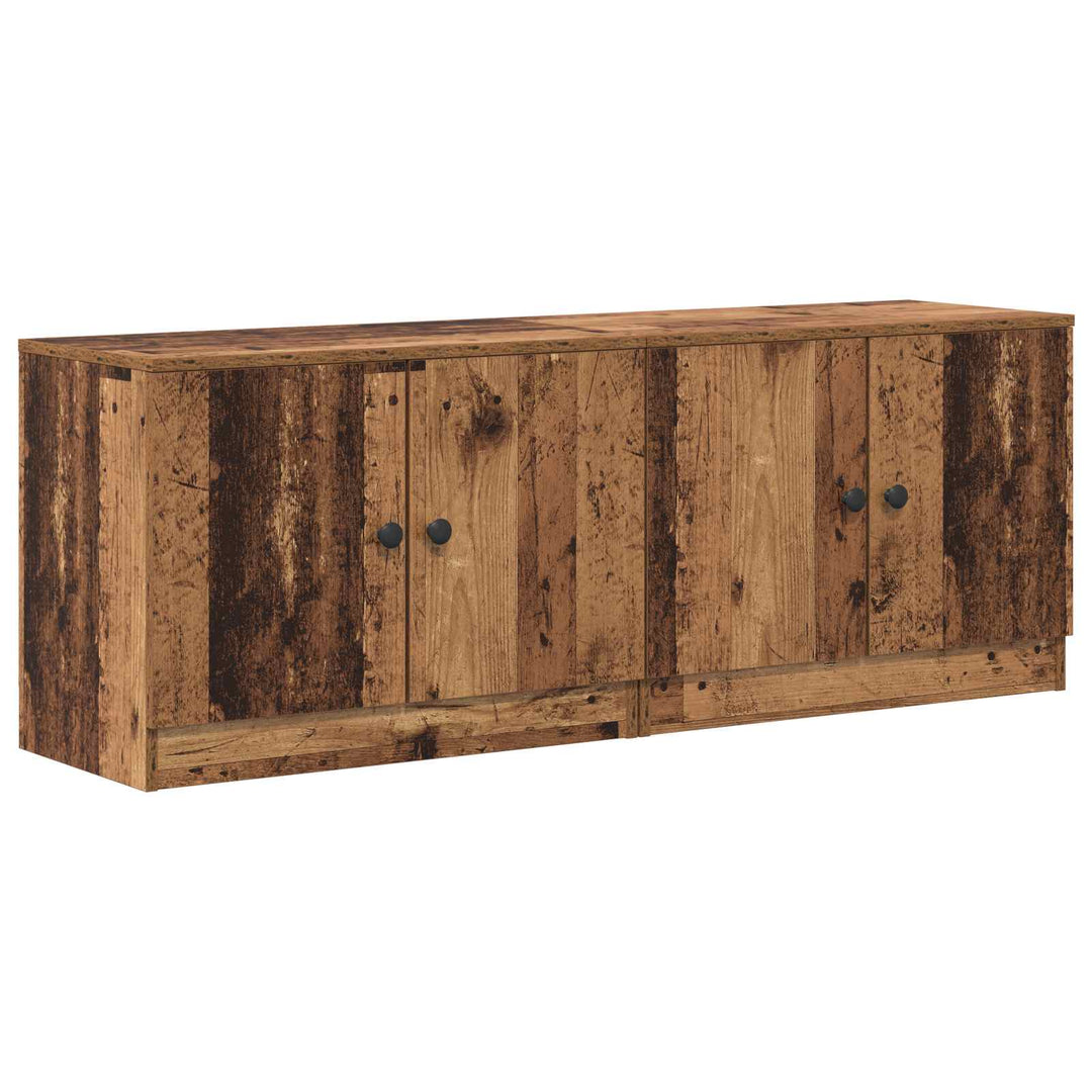 Sengeskab 2 pcs Gammelt træ 66 x 35 x 48 cm Konstrueret træ