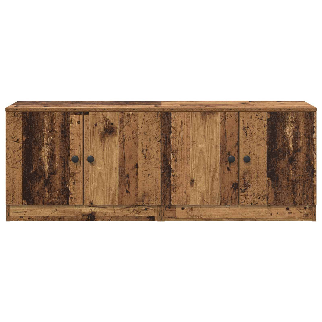 Sengeskab 2 pcs Gammelt træ 66 x 35 x 48 cm Konstrueret træ