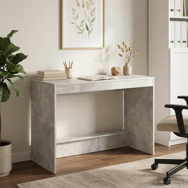 Sengebord Betongrå Konstrueret træ 100 x 45 x 75 cm