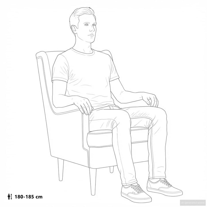 Lænestol med fodskammel 2 stk. Gråbrun Stof