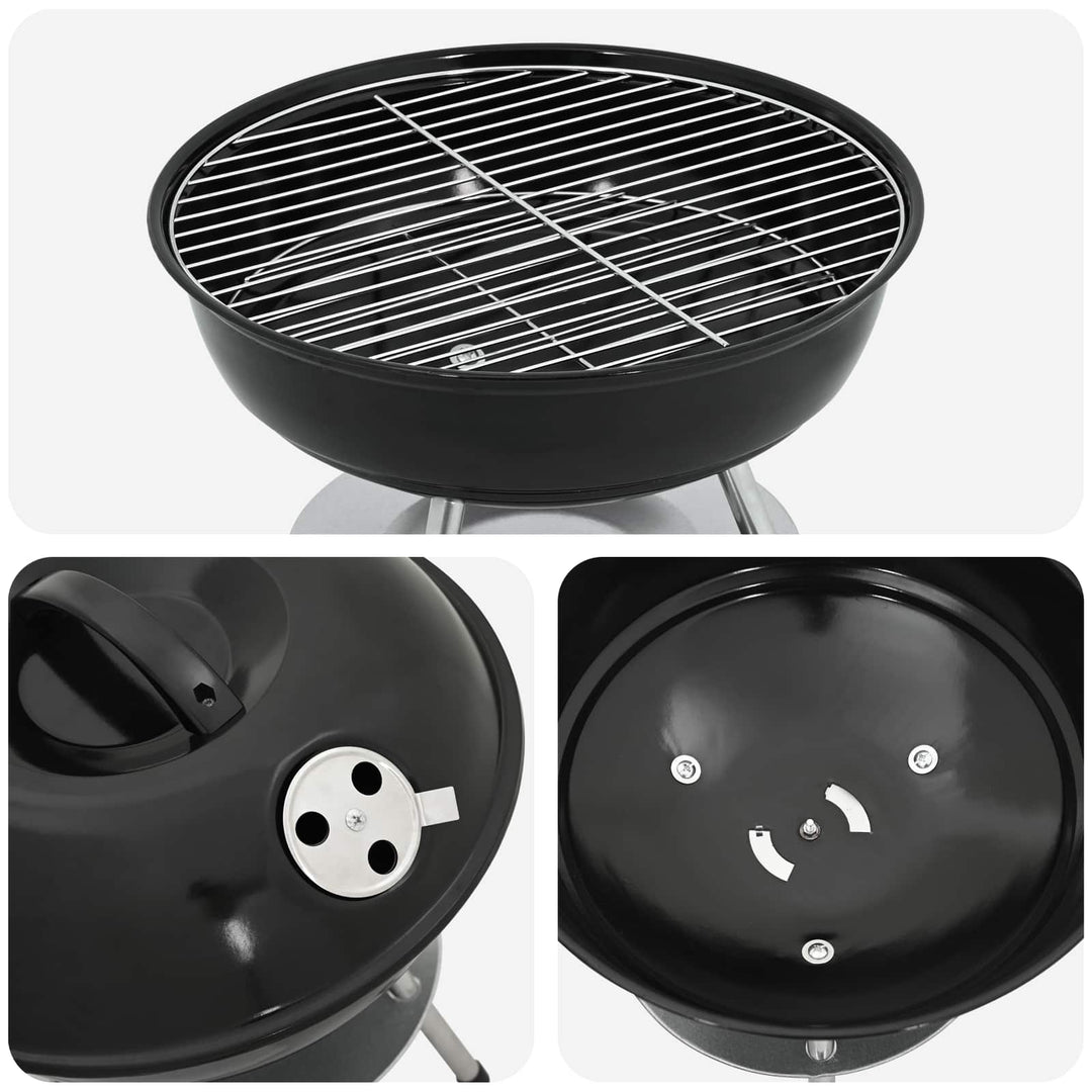 Kulgrill Sort 36,5 x 36,5 x 40 cm