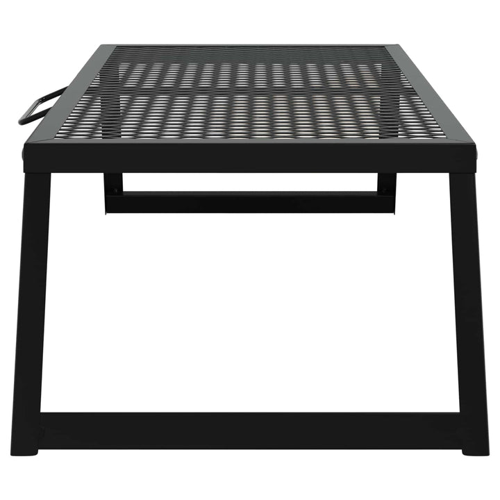 Foldbart Camping Grill Sort 58 x 31 x 2 cm Legeret Stål